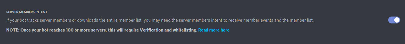 server members intent